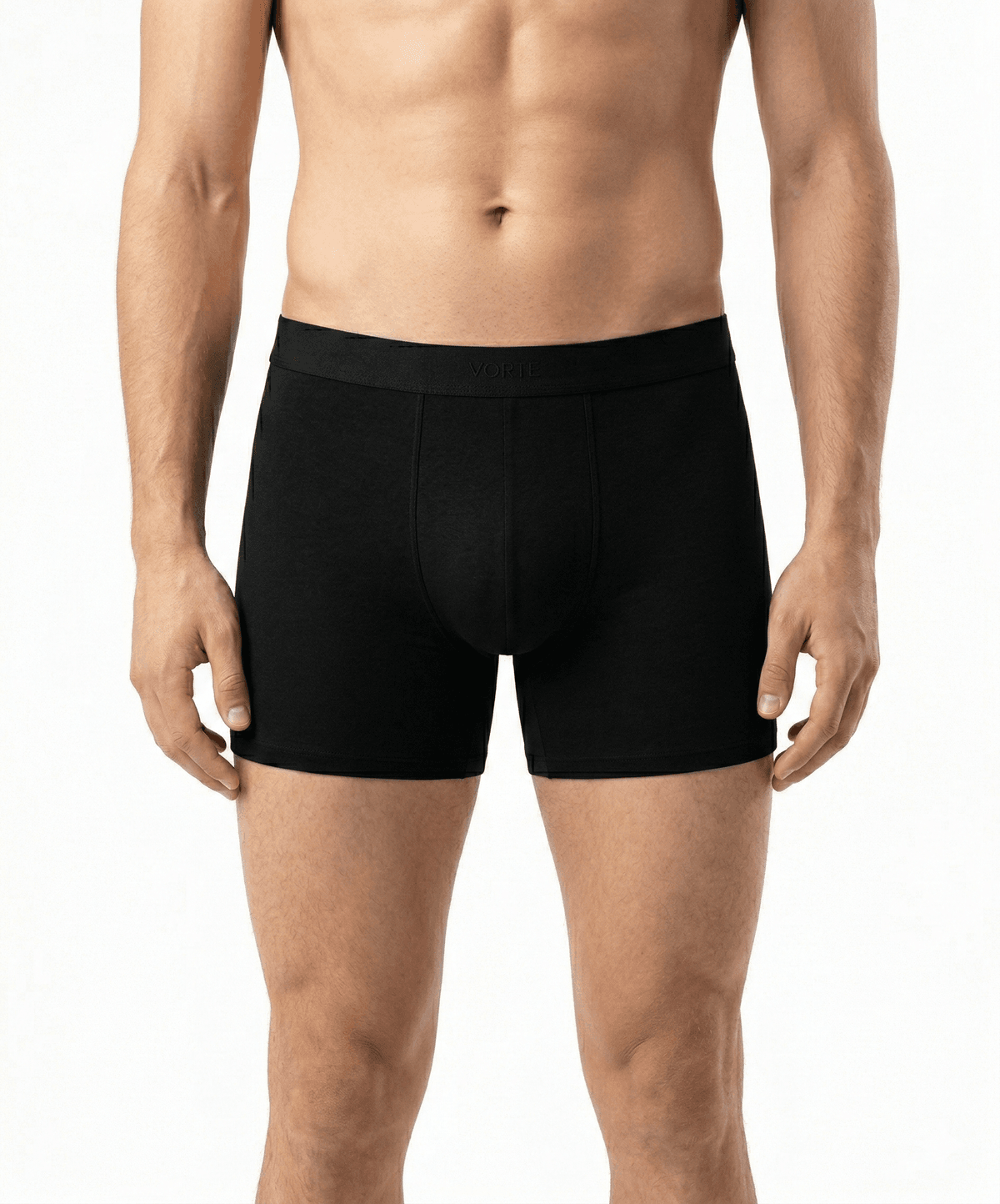 Vorte Premium Penye Erkek Boxer Siyah - 4