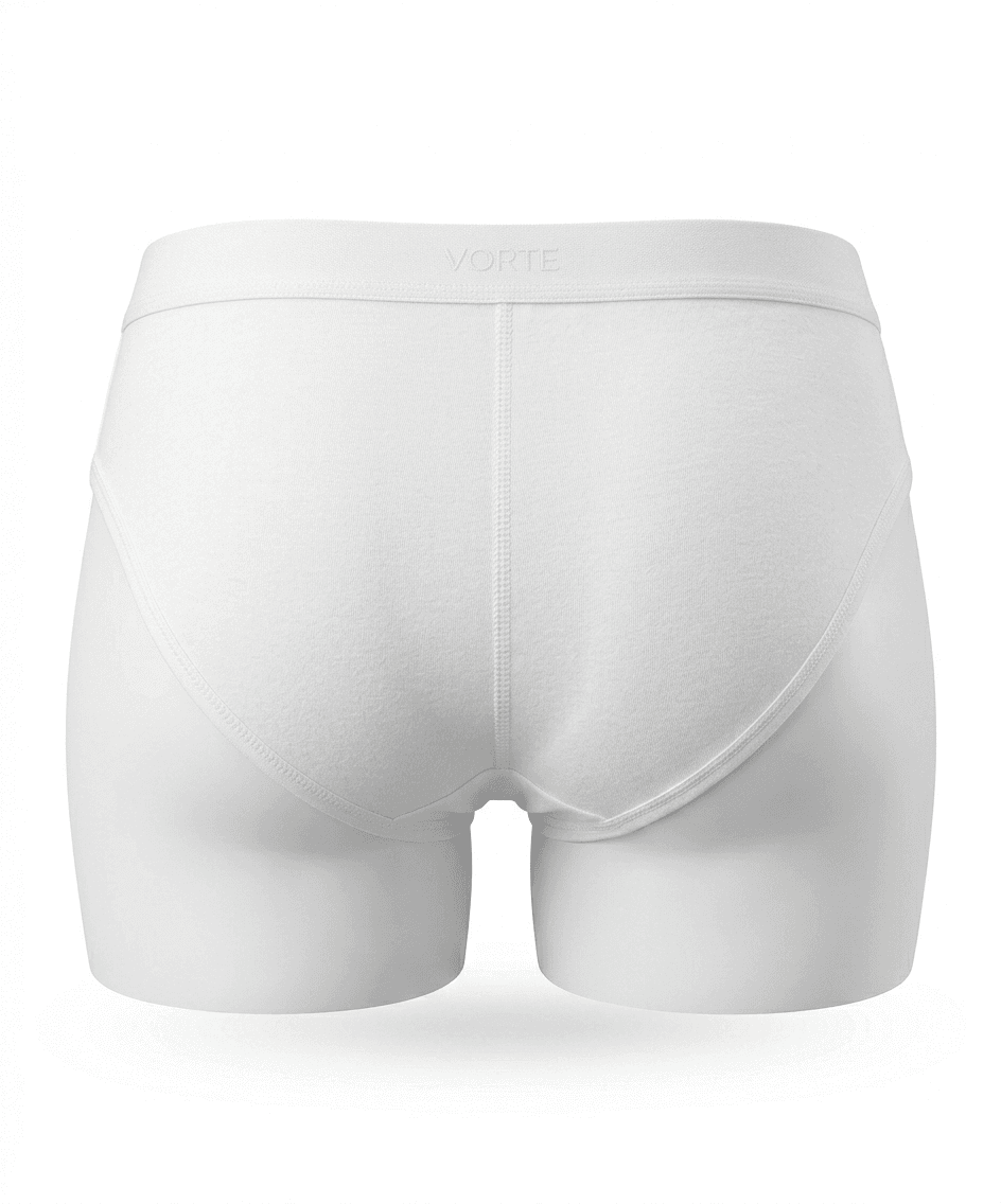 Vorte Premium Penye Kadın Külot Beyaz - 2