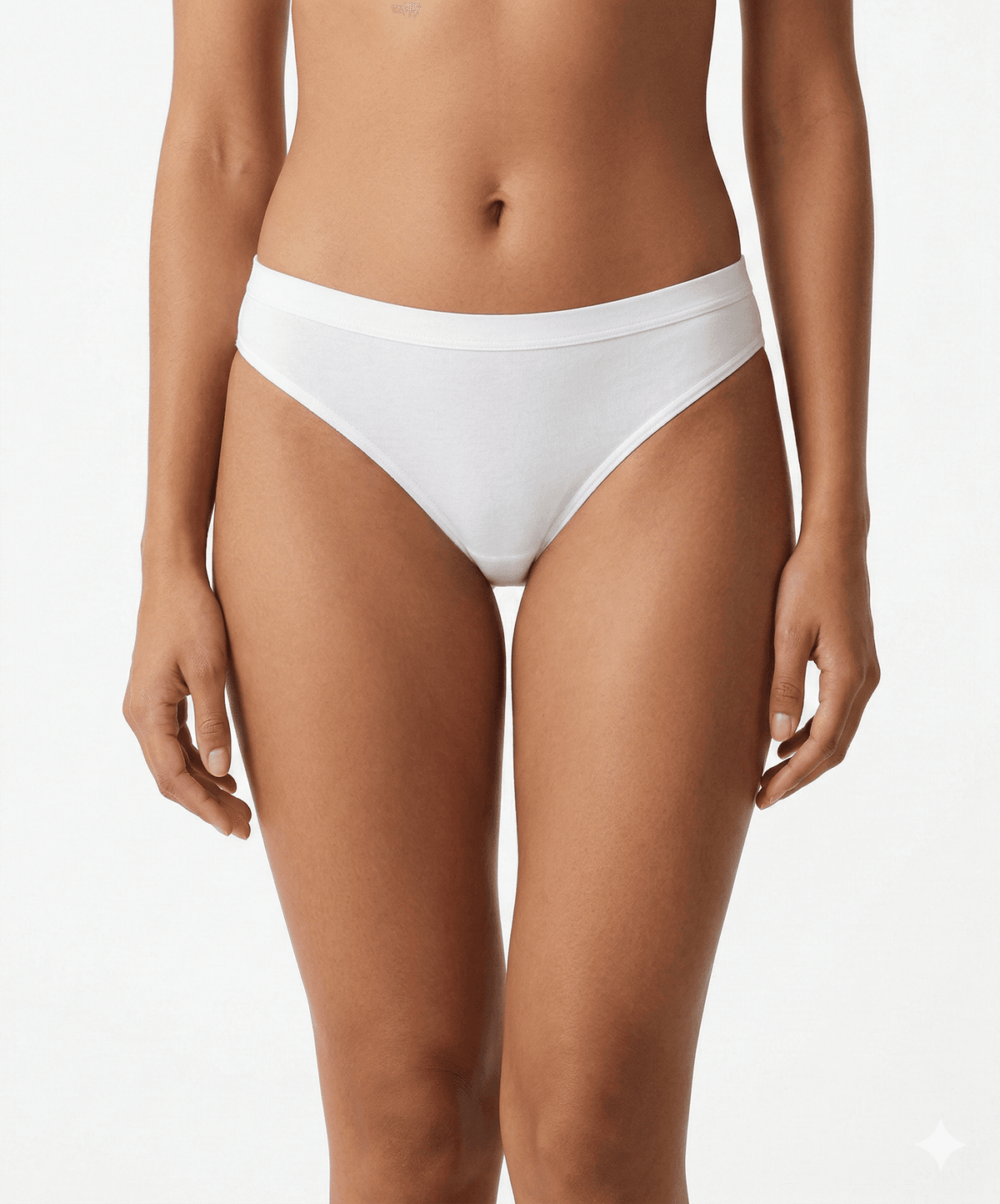 Vorte Premium Penye Kadın Külot Beyaz - 4