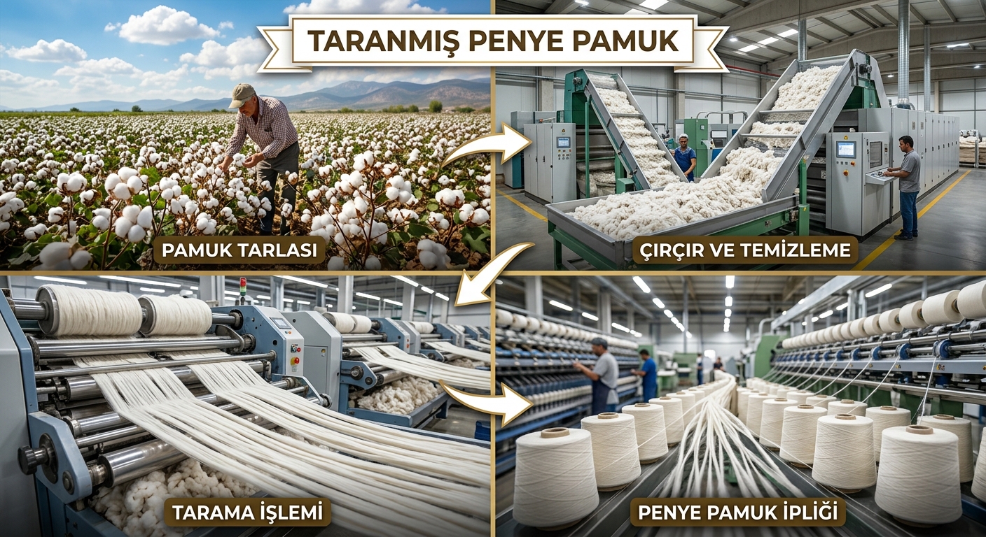 Taranmış Penye Pamuk Nedir? Normal Pamuktan Farkları