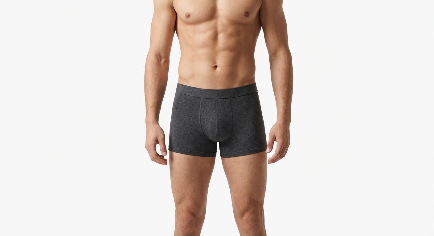 Vorte Premium Penye Erkek Boxer Gri - 4